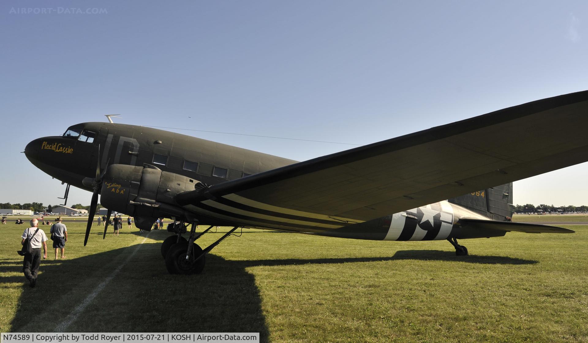 N74589, 1943 Douglas DC3C-S1C3G (C-47A) C/N 9926, Airventure 2015