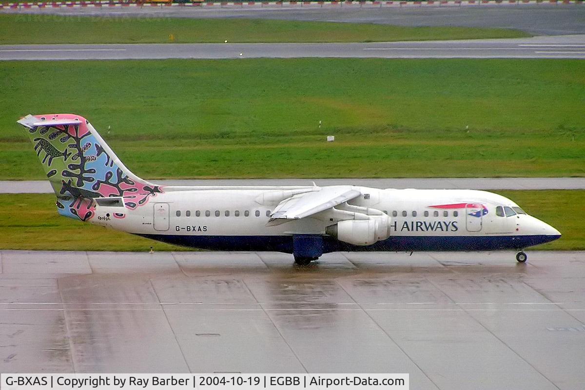 G-BXAS, 1997 British Aerospace Avro 146-RJ100 C/N E3301, BAe 146-RJ100 [E3301] (British Airways CitiExpress) Birmingham Int'l~G 19/10/2004