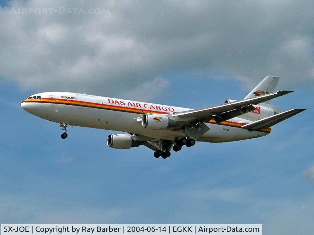 5X-JOE, 1973 Douglas DC-10-30CF C/N 47906, McDonnell-Douglas DC-10-30CF [47906] (DAS Air Cargo) Gatwick~G 14/06/2004