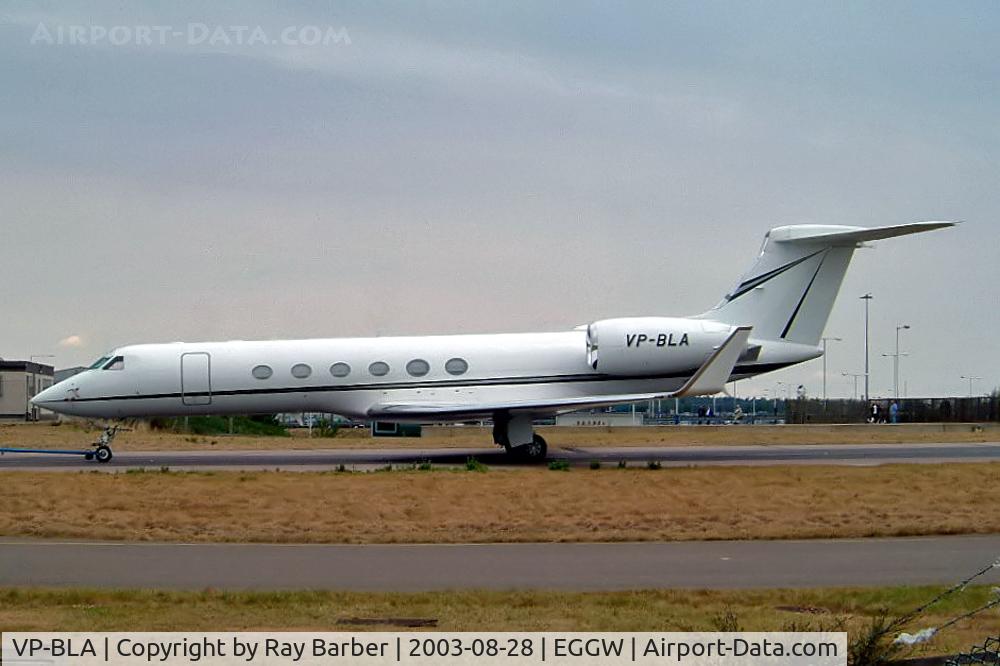 VP-BLA, 2001 Gulfstream Aerospace Gulfstream V C/N 654, Gulfstream G5 [654] Luton~G 28/08/2003