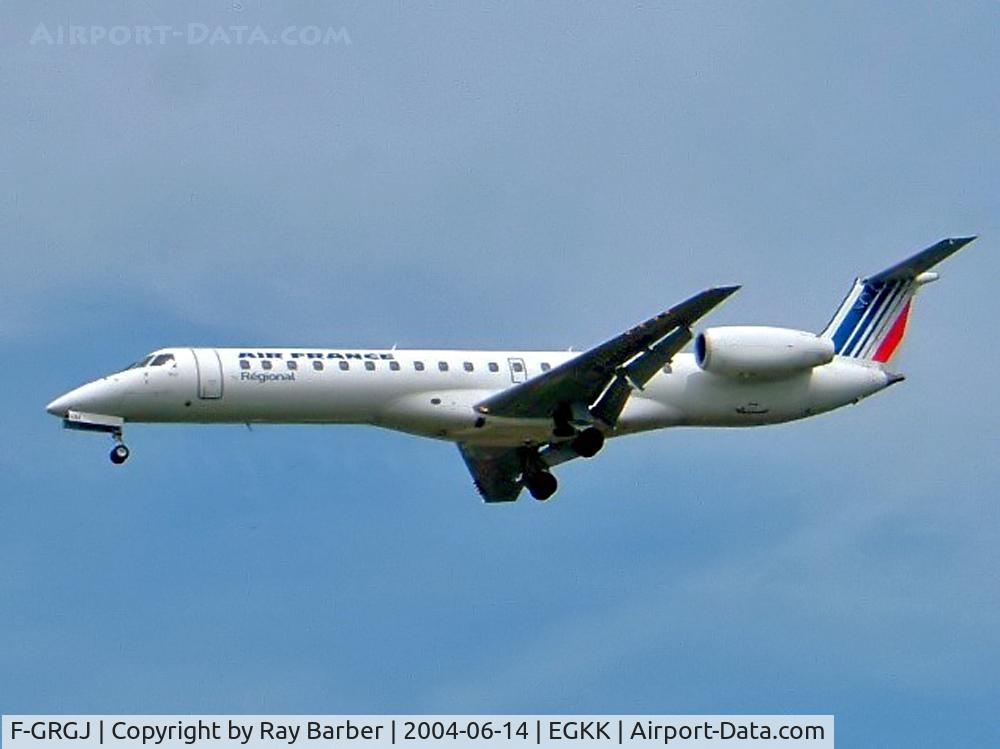 F-GRGJ, 1999 Embraer EMB-145EU (ERJ-145EU) C/N 145297, Embraer ERJ-145EU [145297] (Air France/Regional Airlines) Gatwick~G 14/06/2004
