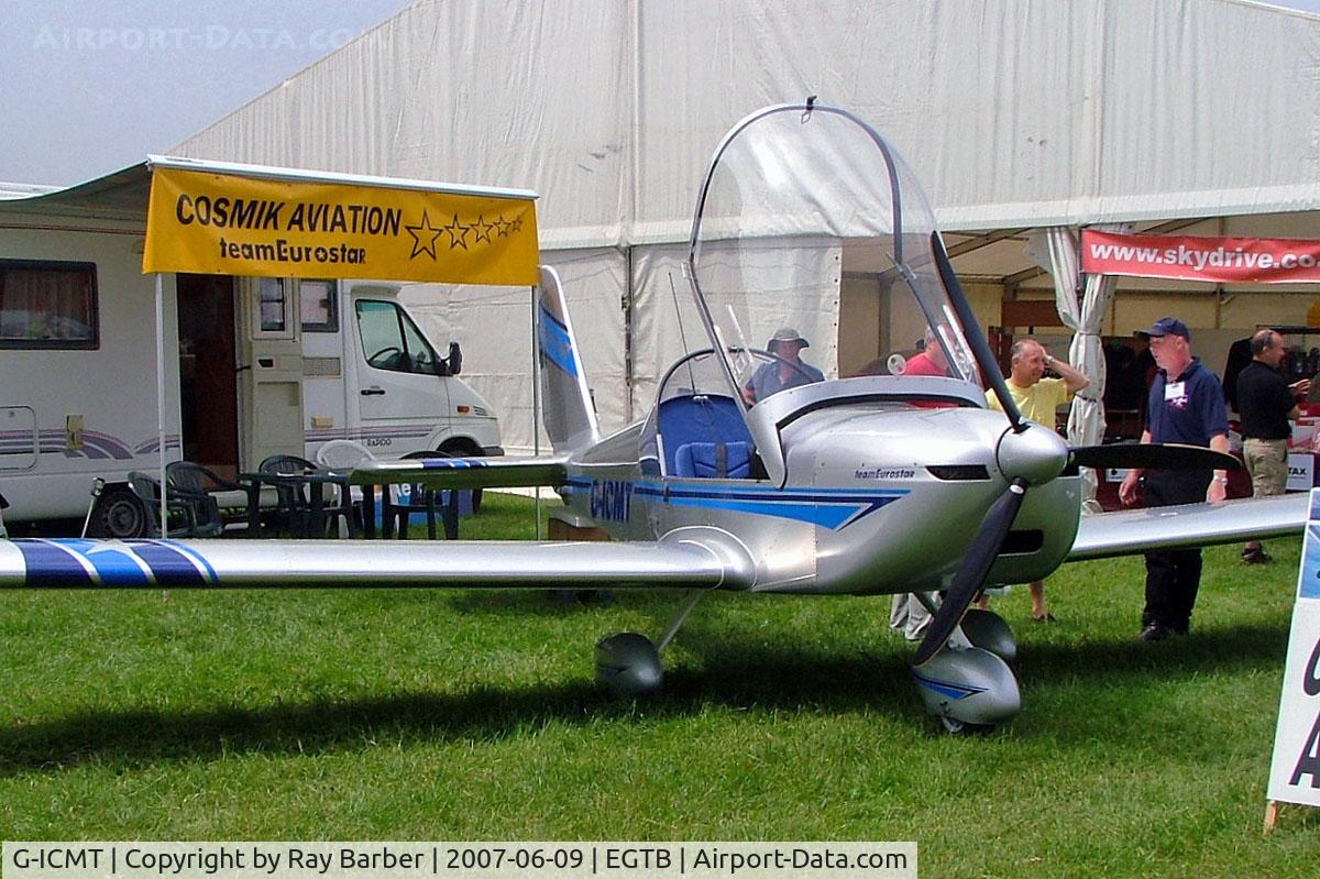 G-ICMT, 2006 Aerotechnik EV-97 Eurostar C/N PFA 315-14598, Evektor EV-97 Eurostar [PFA 315-14598] Booker~G 09/06/2007