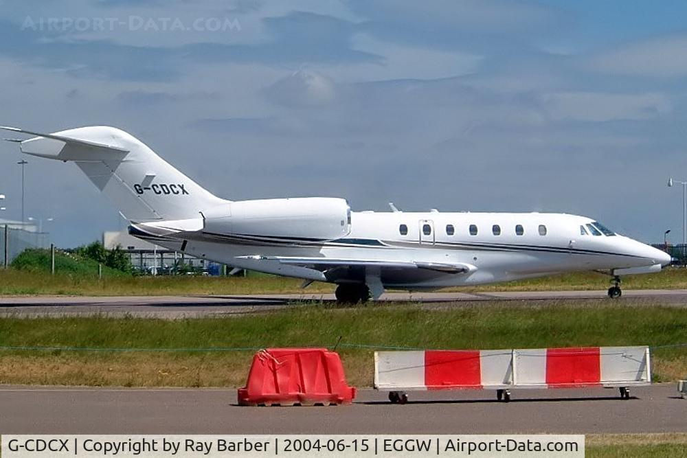 G-CDCX, 2002 Cessna 750 Citation X Citation X C/N 750-0194, Cessna Citation X [750-0194] Luton~G 15/06/2004