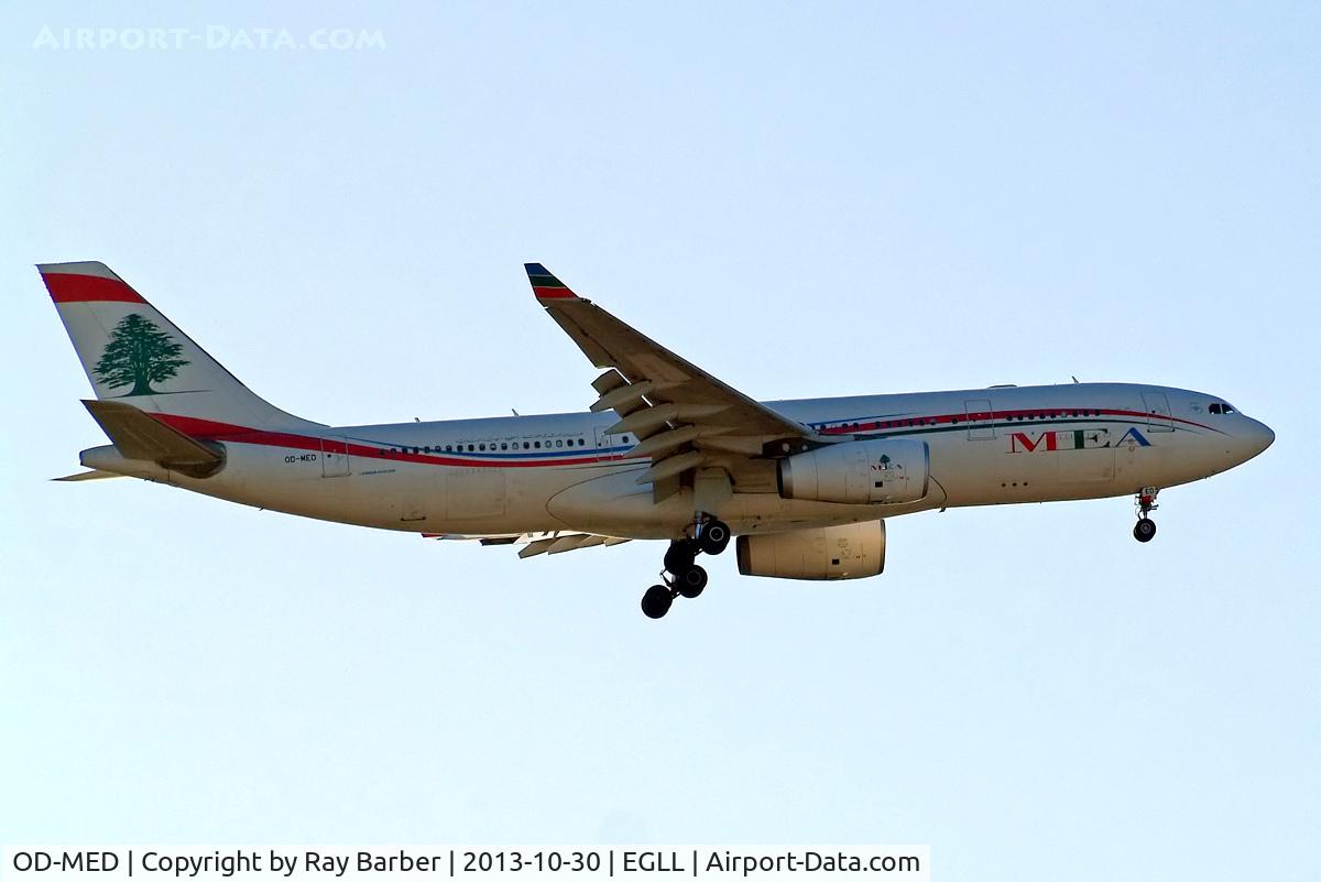 OD-MED, 2008 Airbus A330-243 C/N 926, Airbus A330-243 [926] (Middle East Airlines) Home~G 30/10/2013