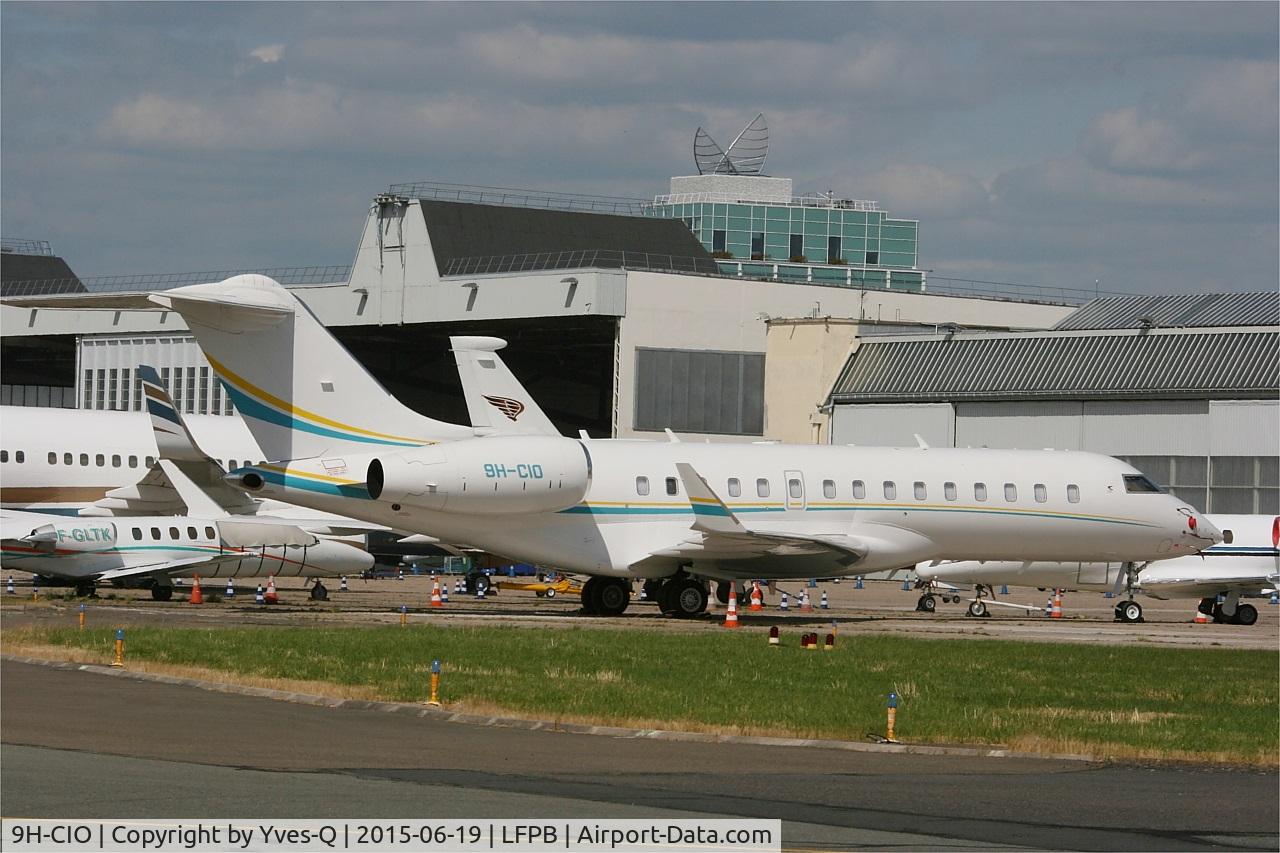 9H-CIO, 2013 Bombardier BD-700-1A10 Global 6000 C/N 9535, Bombardier Global 6000, Parking area, Paris-Le Bourget (LFPB-LBG)