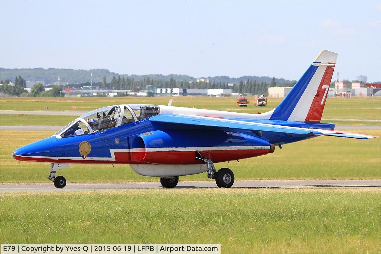 E79, Dassault-Dornier Alpha Jet E C/N E79, Dassault-Dornier Alpha Jet E (F-TENA), Athos 07 of Patrouille de France 2015, Paris-Le Bourget (LFPB-LBG) Air show 2015