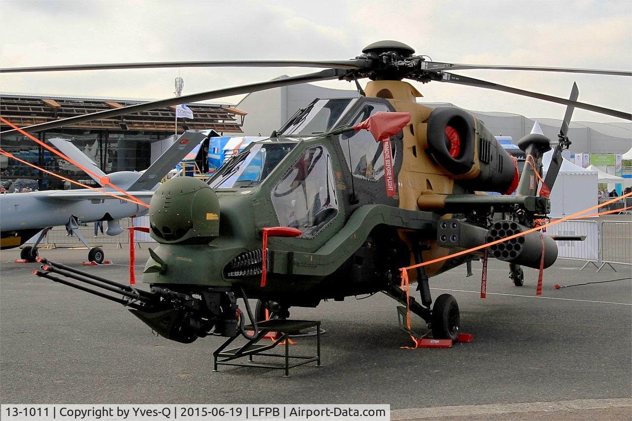 13-1011, AgustaWestland (TUSAS) T-129A ATAK C/N Not found 13-1011, AgustaWestland (TUSAS) T-129A ATAK, Static display, Paris-Le Bourget (LFPB-LBG) Air show 2015