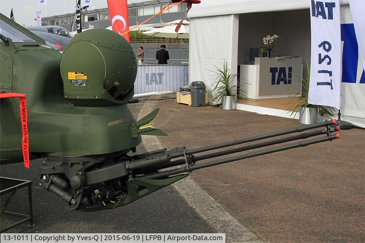 13-1011, AgustaWestland (TUSAS) T-129A ATAK C/N Not found 13-1011, AgustaWestland (TUSAS) T-129A ATAK, Close view of 20 mm TM-197B gun, Paris-Le Bourget (LFPB-LBG) Air show 2015
