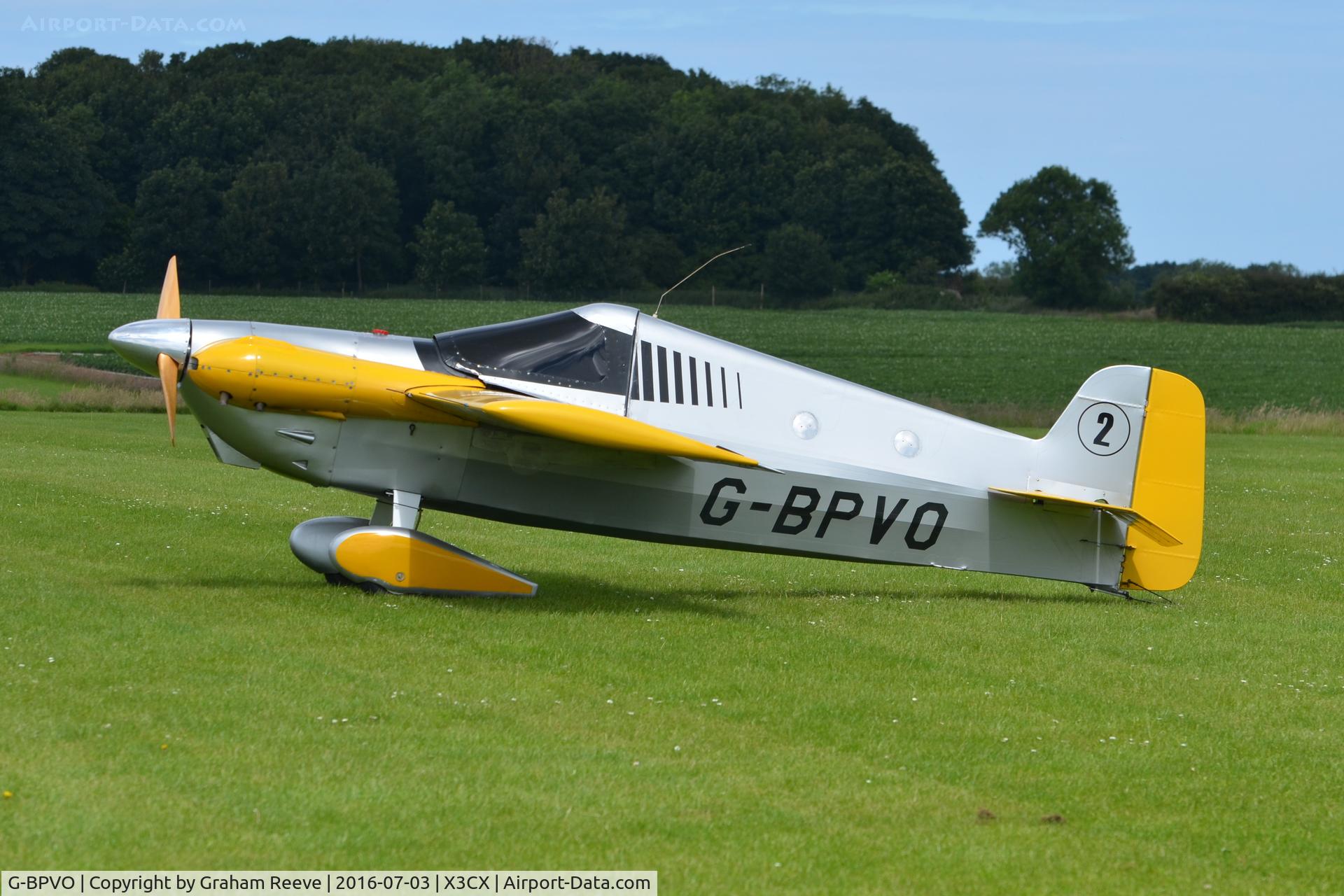G-BPVO, 1973 Cassutt IIIM Racer C/N DG1, Parked at Northrepps.