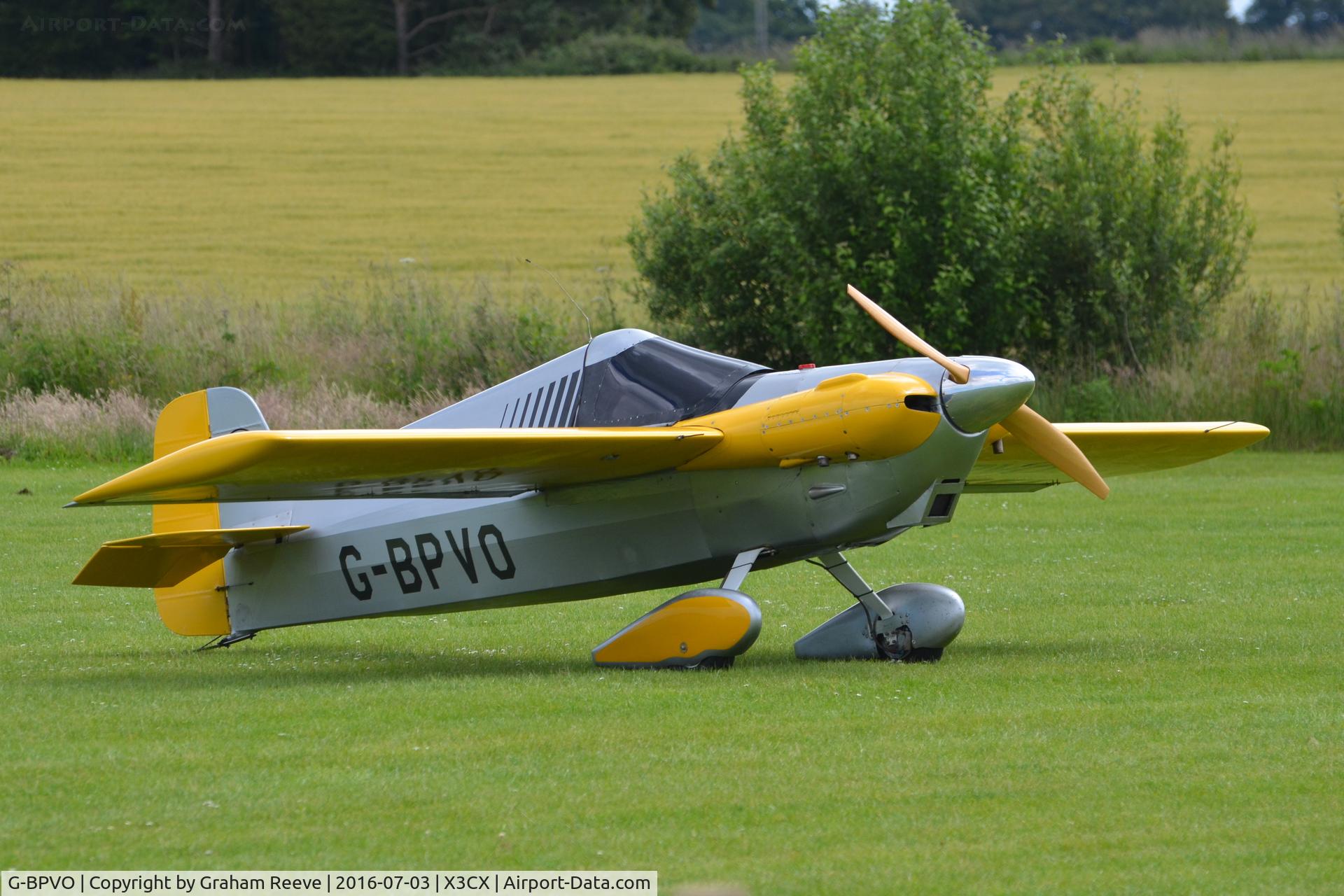 G-BPVO, 1973 Cassutt IIIM Racer C/N DG1, Parked at Northrepps.