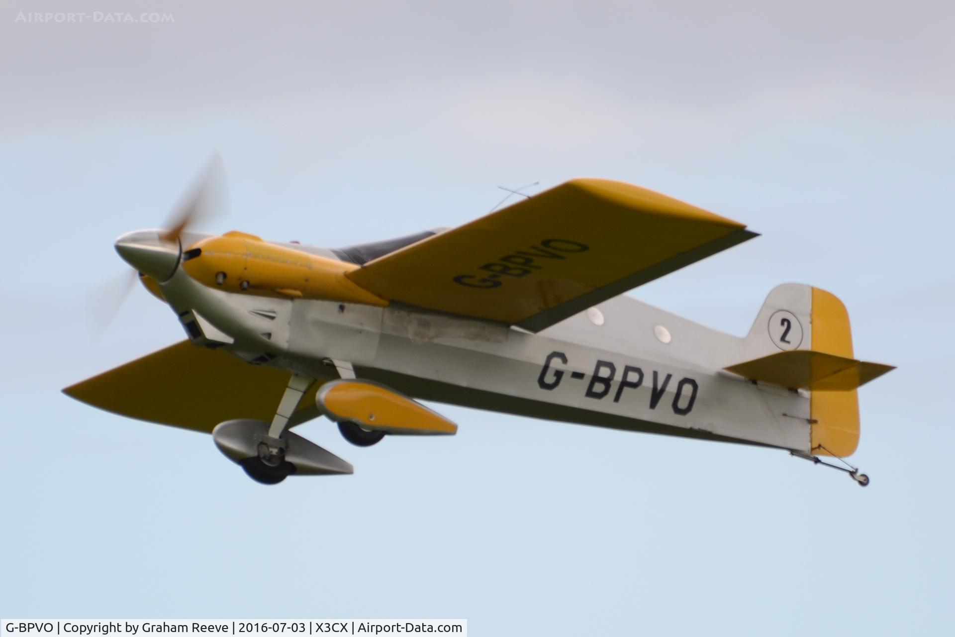 G-BPVO, 1973 Cassutt IIIM Racer C/N DG1, Departing from Northrepps.
