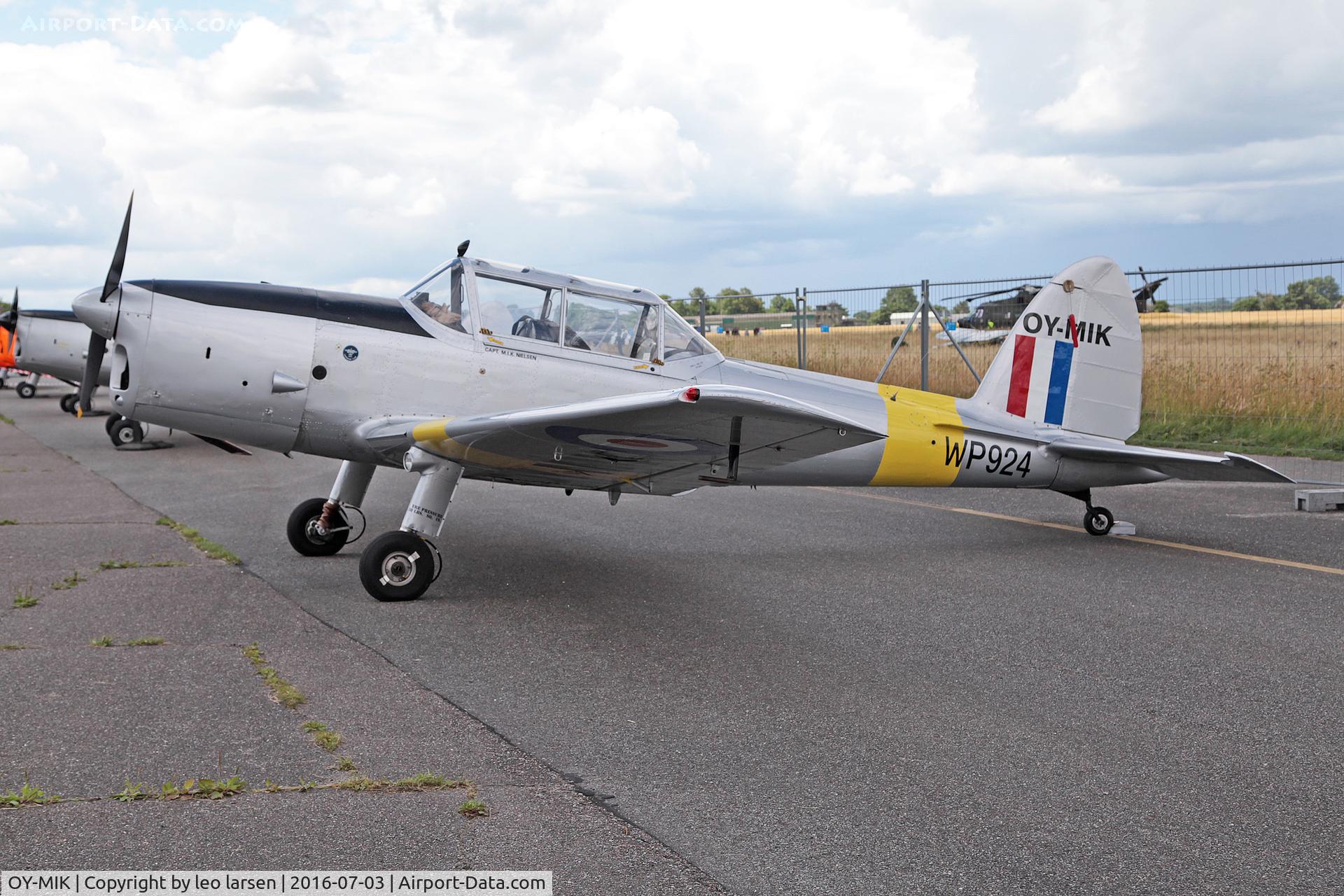 OY-MIK, 1950 De Havilland DHC-1 Chipmunk T.10 C/N C1/0800, Værløse 3.7.16