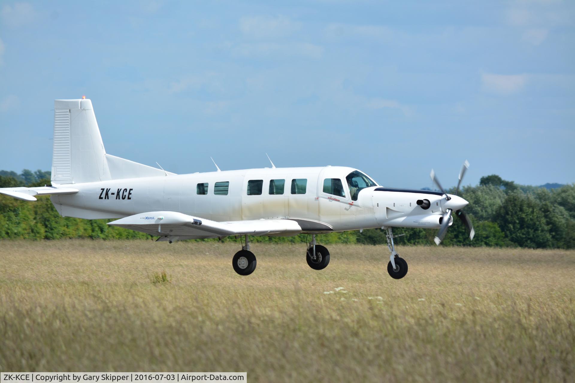 ZK-KCE, 2012 Pacific Aerospace 750XL C/N 185, In use as a Skydiving platform at Hinton-in-the-Hedges Airfield, Northamptonshire, UK