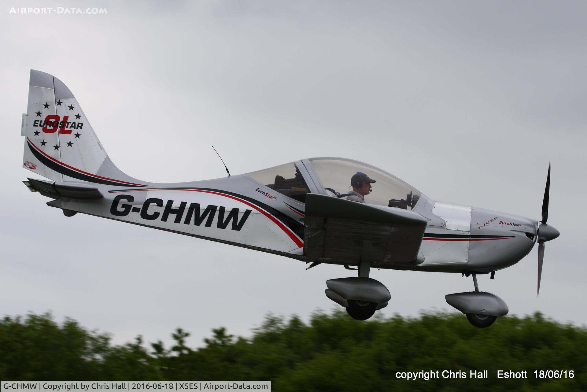 G-CHMW, 2013 Aerotechnik EV-97 Eurostar SL C/N LAA 315B-15158, at the Great North Fly in. Eshott