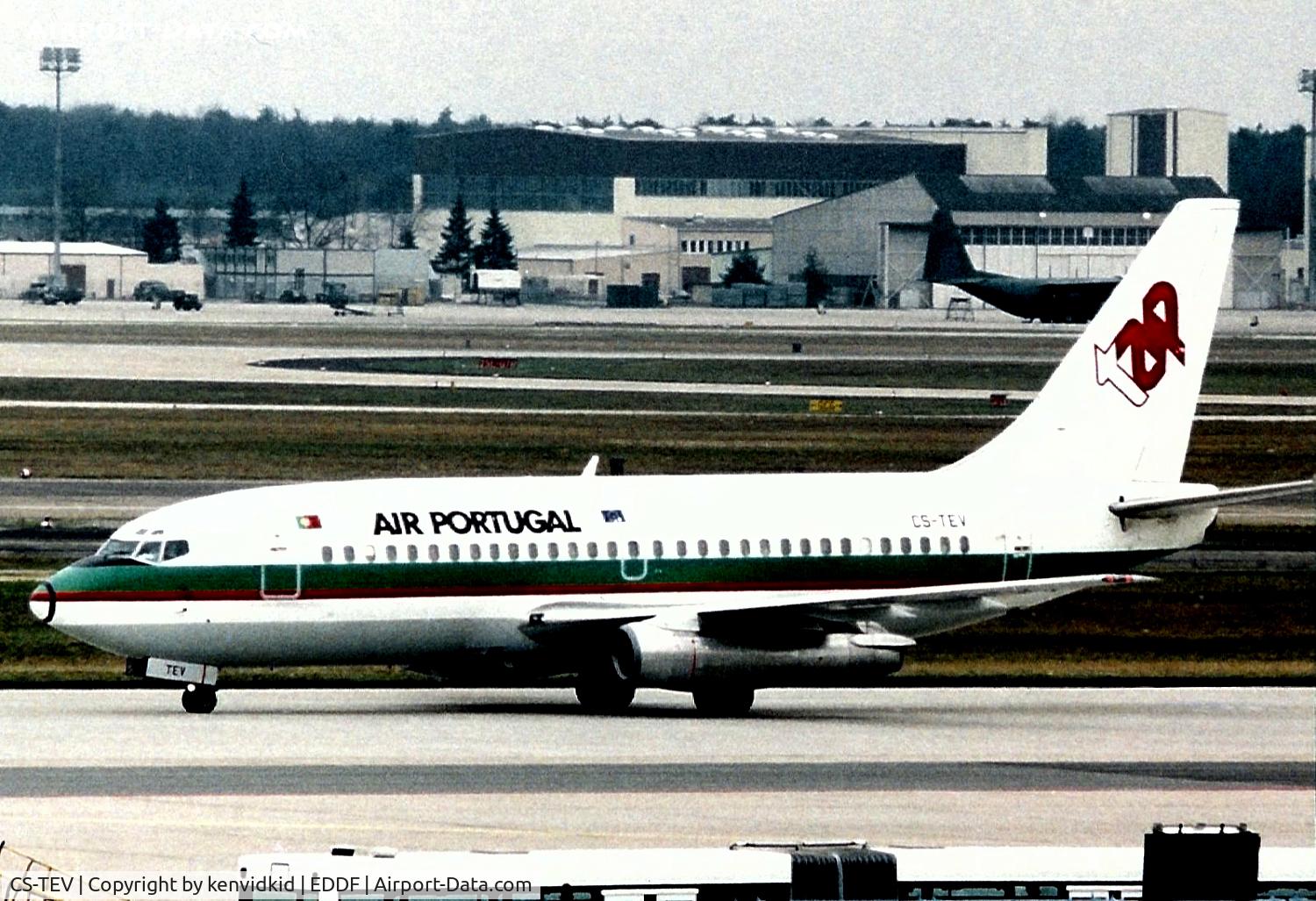 CS-TEV, 1981 Boeing 737-230 C/N 22402, Air Portugal, a former Lufthansa Aircraft.