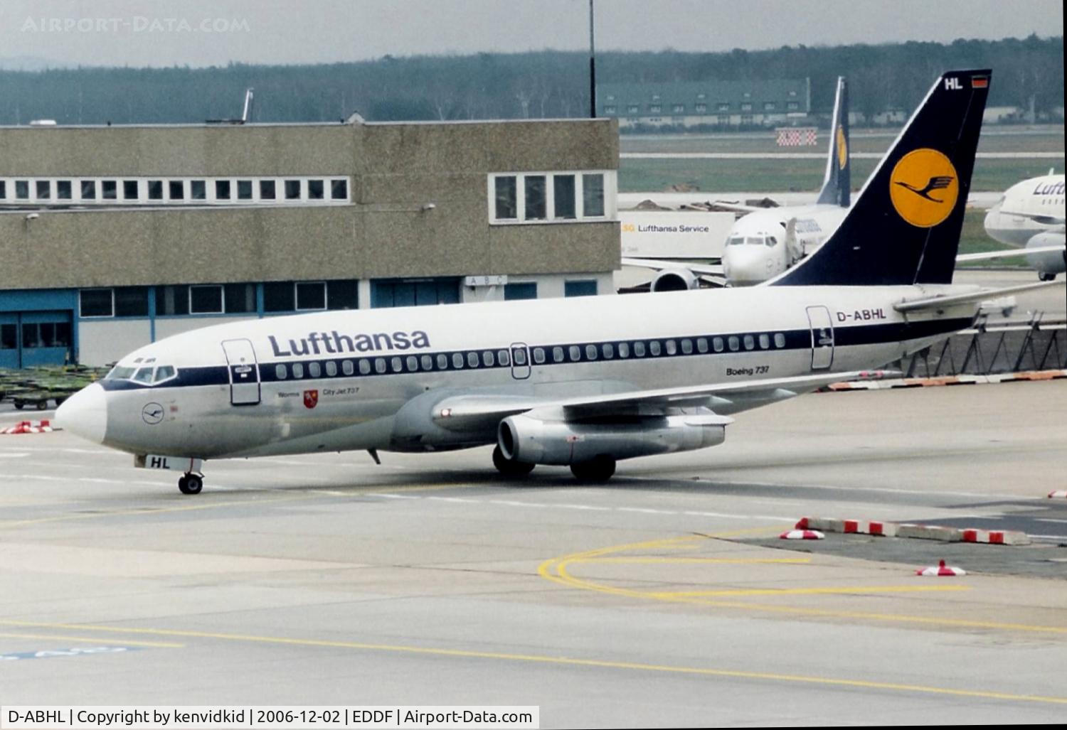 D-ABHL, 1981 Boeing 737-230 C/N 22137, Lufthansa