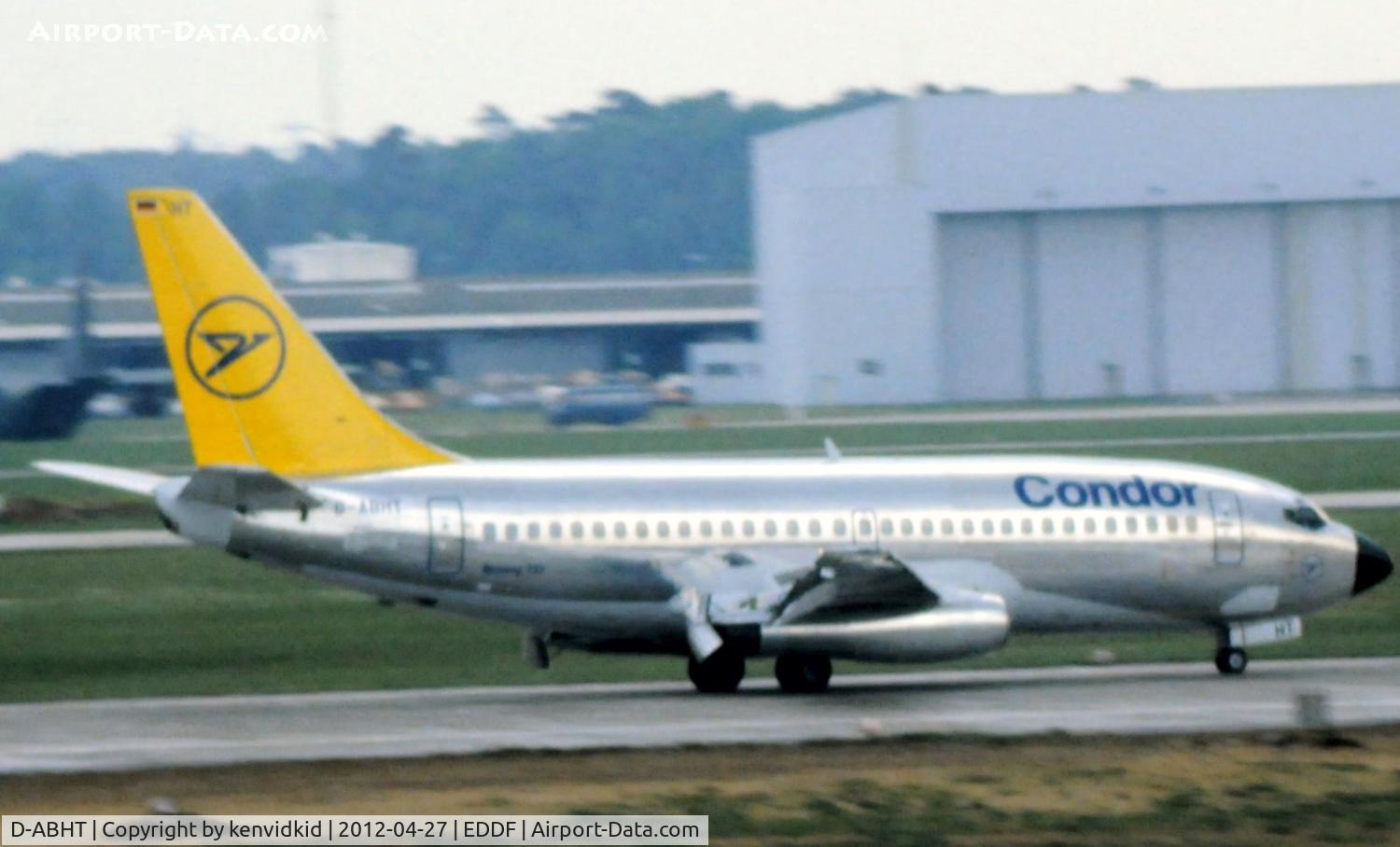 D-ABHT, 1981 Boeing 737-230 C/N 22636, Condor / Lufthansa.