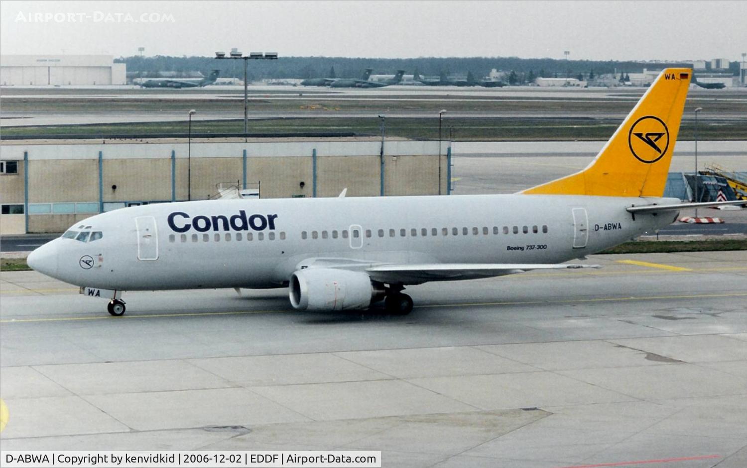 D-ABWA, 1987 Boeing 737-330 C/N 23833, Condor / Lufthansa