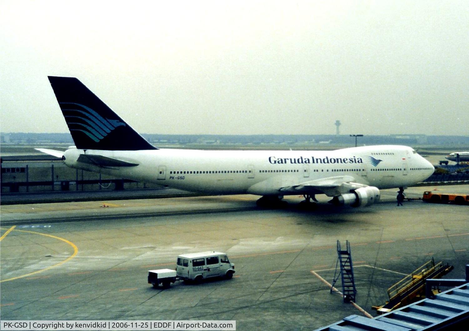 PK-GSD, 1980 Boeing 747-2U3B C/N 22249, Garuda