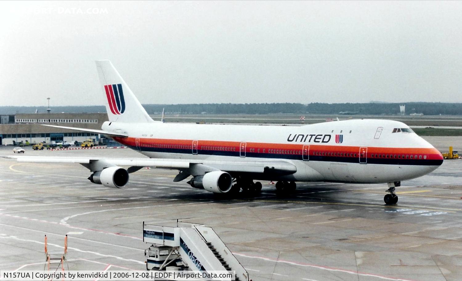 N157UA, 1970 Boeing 747-123 C/N 20106, United Airlines