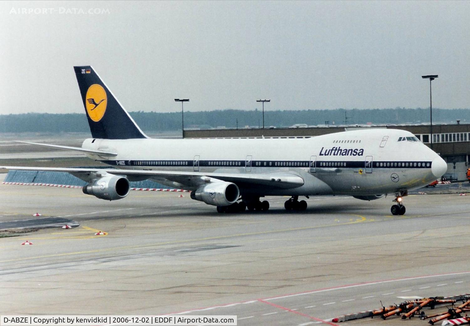 D-ABZE, 1986 Boeing 747-230BM C/N 23509, Lufthansa