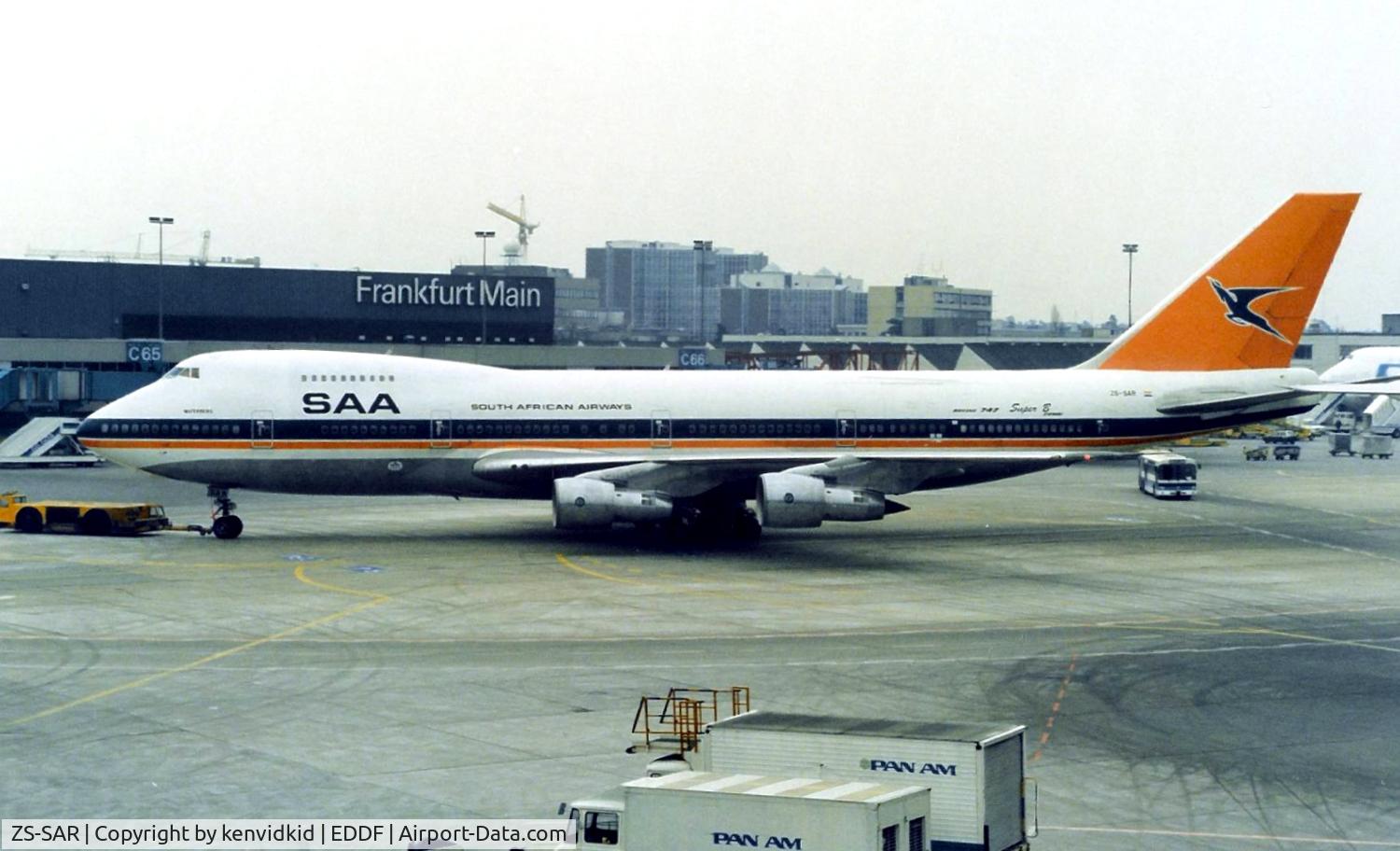 ZS-SAR, 1980 Boeing 747-244B/SF C/N 22170, South African Airways (SAA)