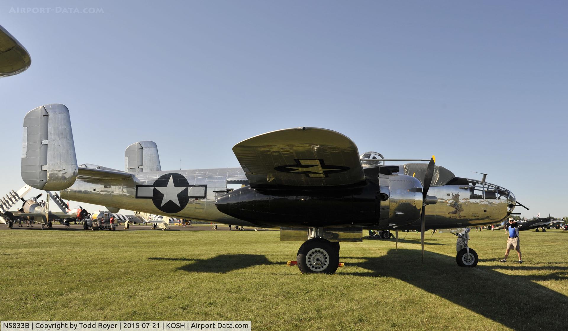 N5833B, 1945 North American B-25J Mitchell Mitchell C/N 108-47735, Airventure 2015