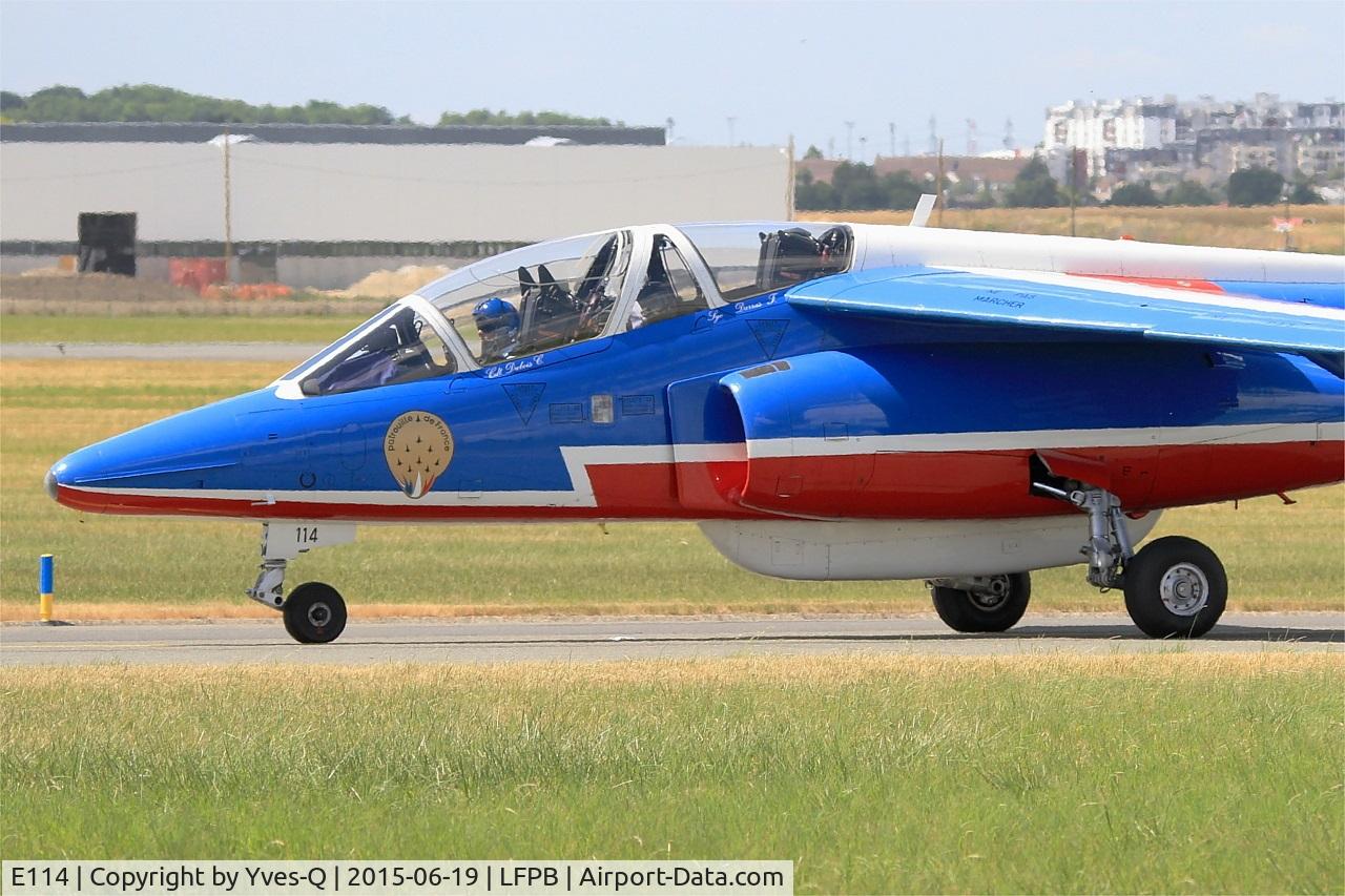 E114, Dassault-Dornier Alpha Jet E C/N E114, Dassault-Dornier Alpha Jet E (F-TERR), Athos 04 of Patrouille de France 2015, Paris-Le Bourget (LFPB-LBG) Air show 2015