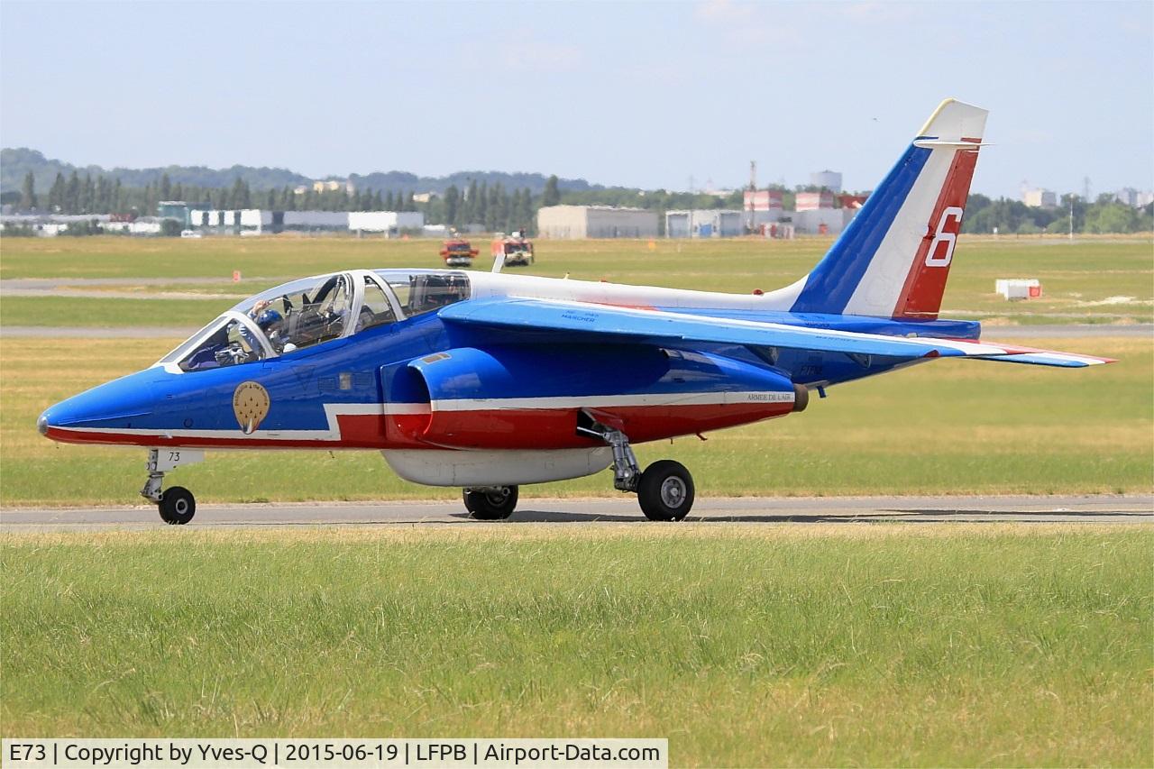 E73, Dassault-Dornier Alpha Jet E C/N E73, Dassault-Dornier Alpha Jet E (F-TENE), Athos 06 of Patrouille de France 2015, Paris-Le Bourget (LFPB-LBG) Air show 2015