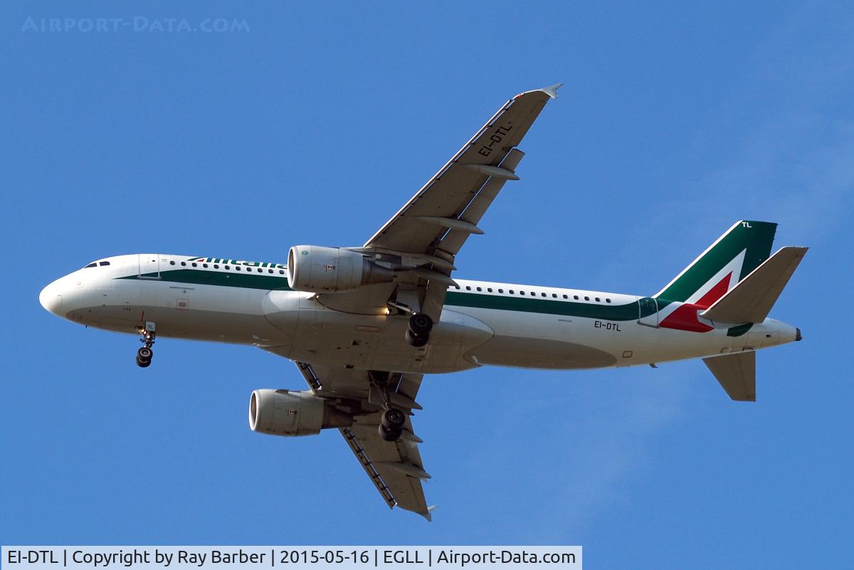 EI-DTL, 2009 Airbus A320-216 C/N 4108, Airbus A320-216 [4108] (Alitalia) Home~G 16/05/2015. On approach 27R.