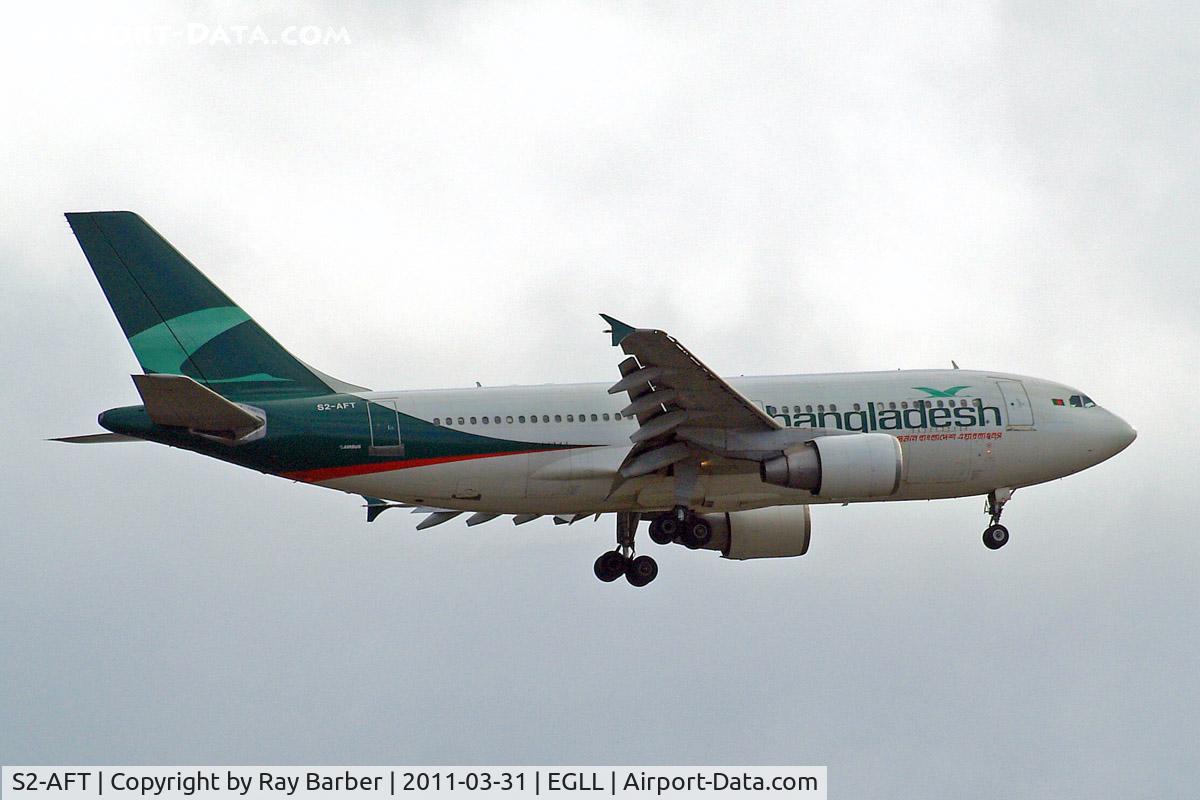 S2-AFT, 1992 Airbus A310-325 C/N 642, Airbus A310-325ET [642] (Bangladesh Biman) Home~G 31/03/2011. On approach 27L.