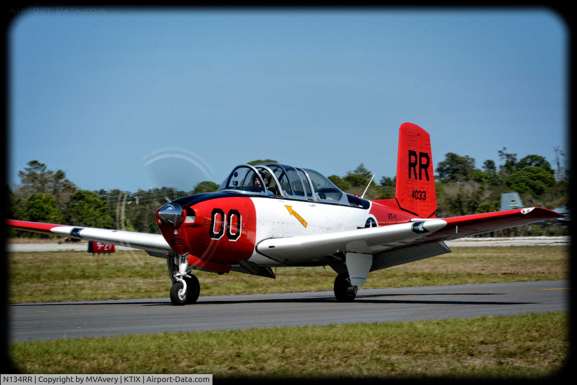 N134RR, 1957 Beech D-45 (T-34B) Mentor C/N BG-340, 2014 Tico Air Show