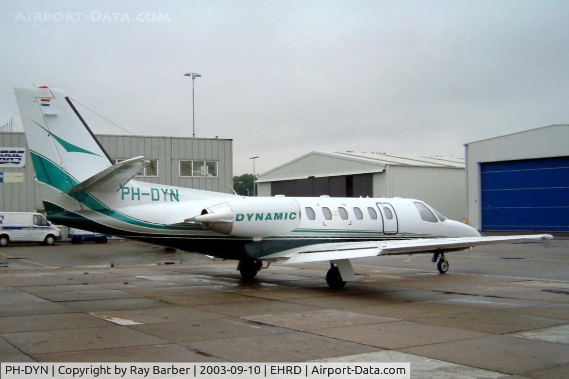 PH-DYN, 2000 Cessna 550 Citation Bravo C/N 550-0928, Cessna Citation Bravo [550-0929] (Dynamic) Rotterdam~PH 10/09/2003