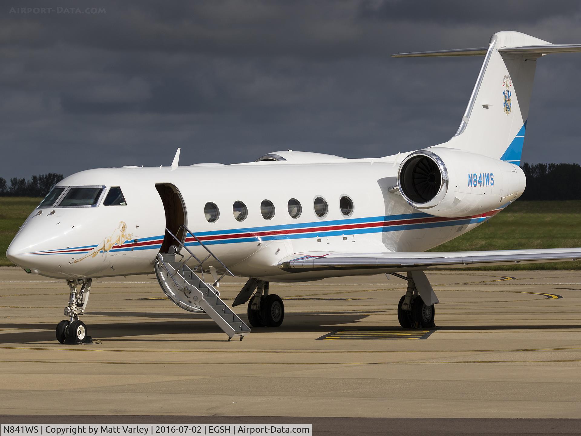 N841WS, 2007 Gulfstream Aerospace GIV-X (G450) C/N 4099, Sat on the SaxonAir ramp...