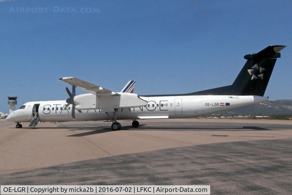OE-LGR, 2001 De Havilland Canada DHC-8-402Q Dash 8 C/N 4045, Parked