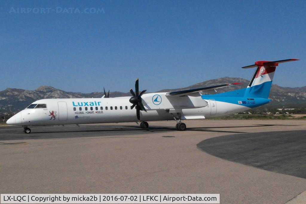 LX-LQC, 2015 De Havilland Canada DHC-8-400Q Dash 8 C/N 4513, Parked