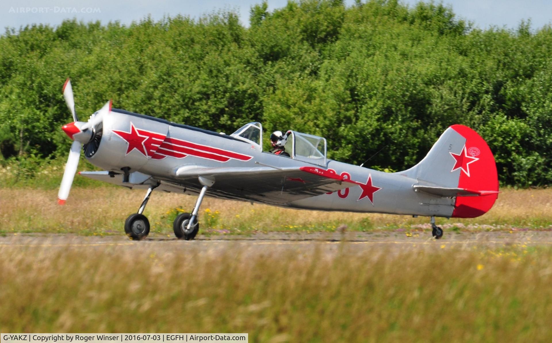 G-YAKZ, 1985 Yakovlev Yak-50 C/N 853206, Red 33 of The Yakovlevs display team.