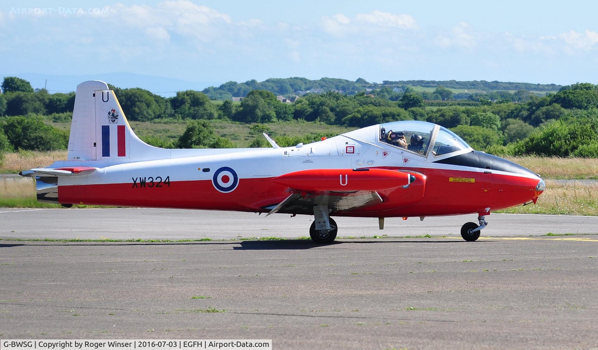 G-BWSG, 1970 BAC 84 Jet Provost T.5 C/N EEP/JP/988, Visiting JP in 6FTS colour scheme coded U