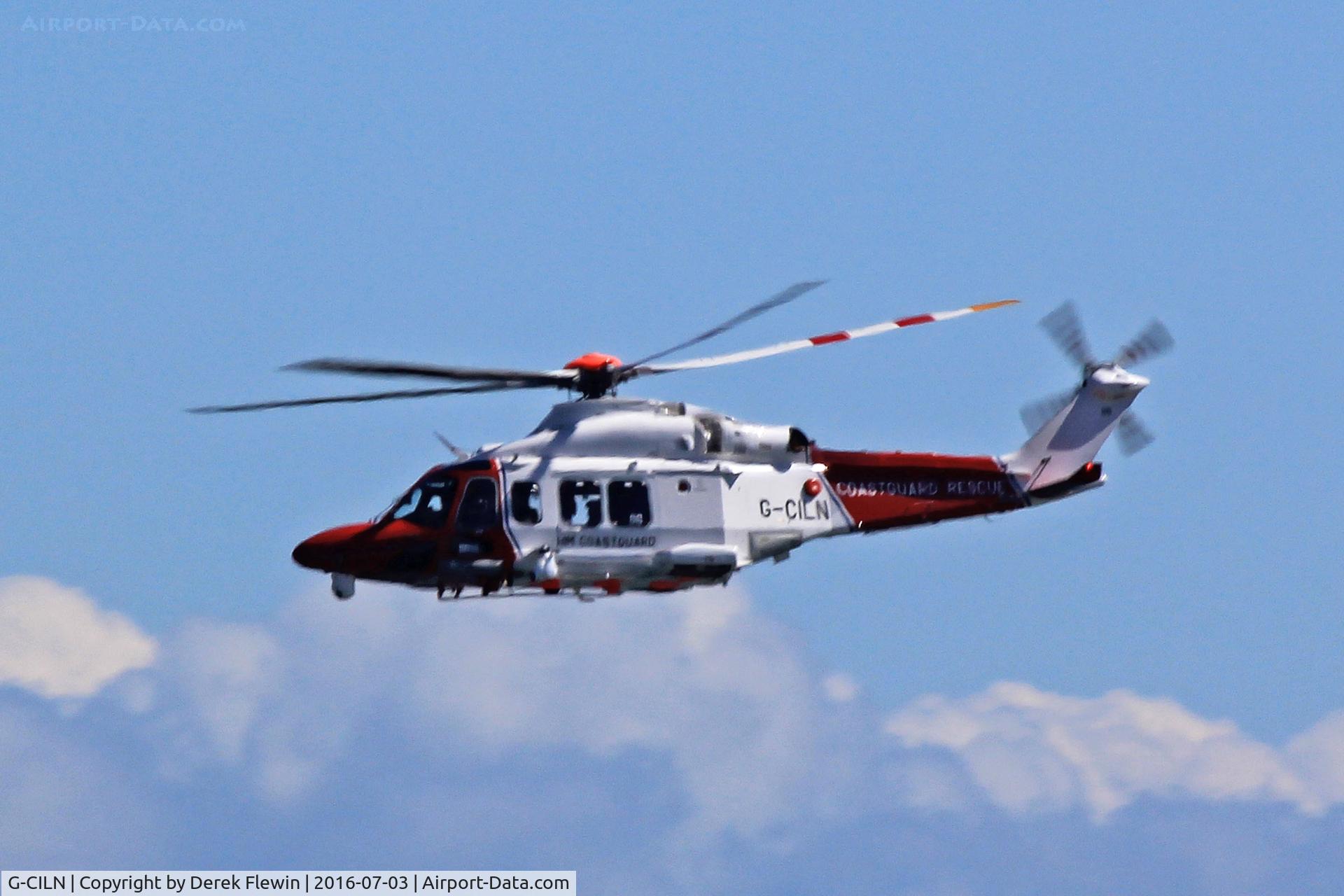 G-CILN, 2014 AgustaWestland AW-139 C/N 31586, AW-139,  Bristow Helicopters Ltd HM Coastguard, MOD St Athan based, seen running in to display at WNAS16.
