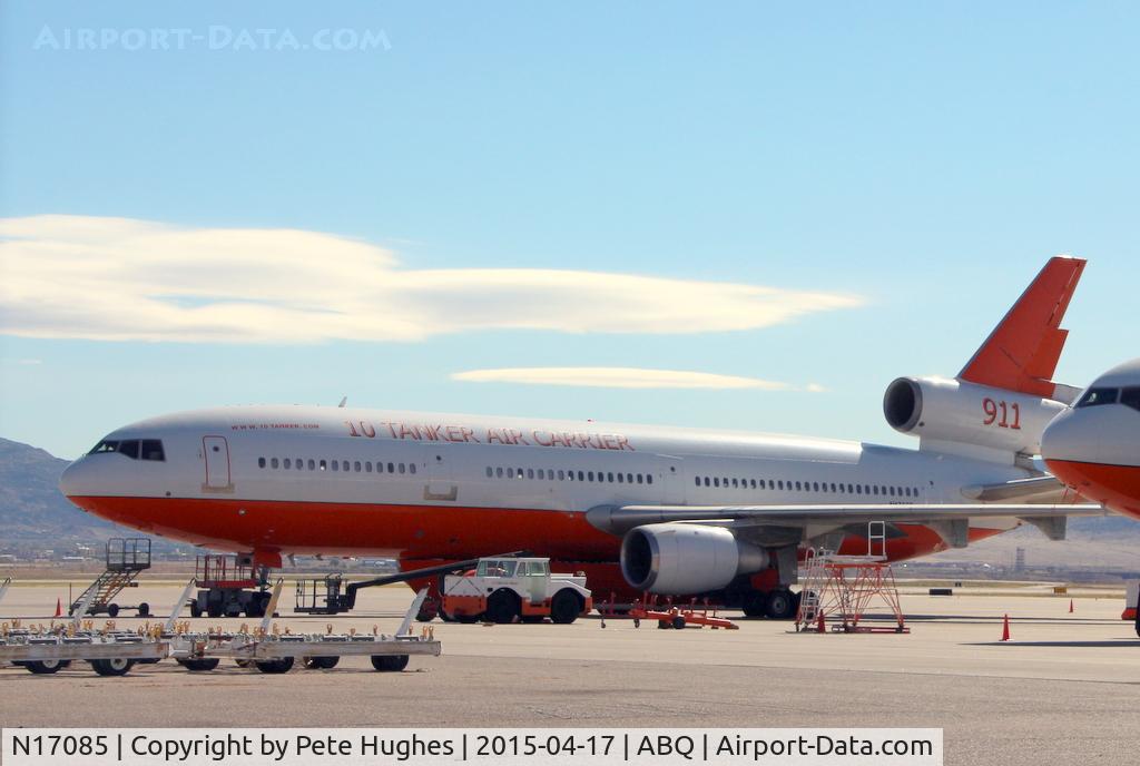 N17085, 1975 McDonnell Douglas DC-10-30 C/N 47957, N17085 Tanker 911, DC10 at rest in the Albuquerque sunshine
