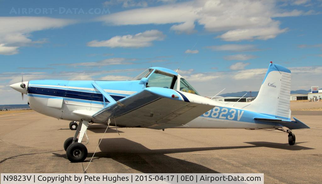 N9823V, 1966 Cessna A188 C/N 188-0073, N9823V Cessna 188 at Moriarty, New Mexico