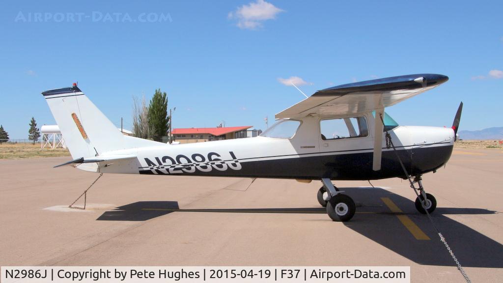 N2986J, 1966 Cessna 150G C/N 15065786, N2986J Cessna 150 at Carrizozo, New Mexico