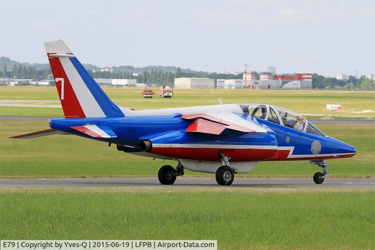 E79, Dassault-Dornier Alpha Jet E C/N E79, Dassault-Dornier Alpha Jet E (F-TENA), Athos 07 of Patrouille de France 2015, Paris-Le Bourget (LFPB-LBG) Air show 2015