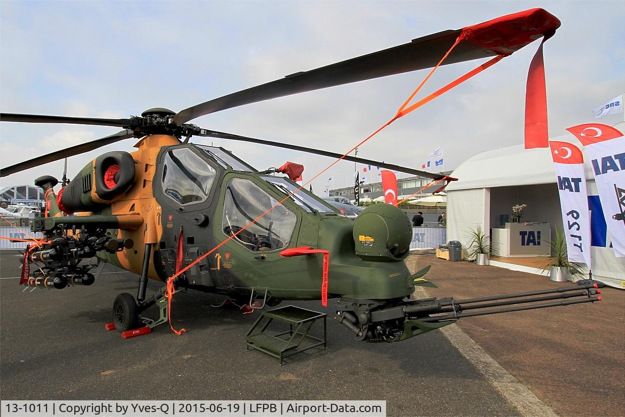 13-1011, AgustaWestland (TUSAS) T-129A ATAK C/N Not found 13-1011, AgustaWestland (TUSAS) T-129A ATAK, Static display, Paris-Le Bourget (LFPB-LBG) Air show 2015