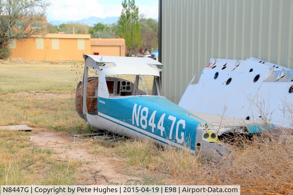 N8447G, Cessna 150F C/N 15062547, N8447G Ceessna 150F, out of service for over 20 years, I believe.  Remains at Mid Valley Airpark, New Mexico