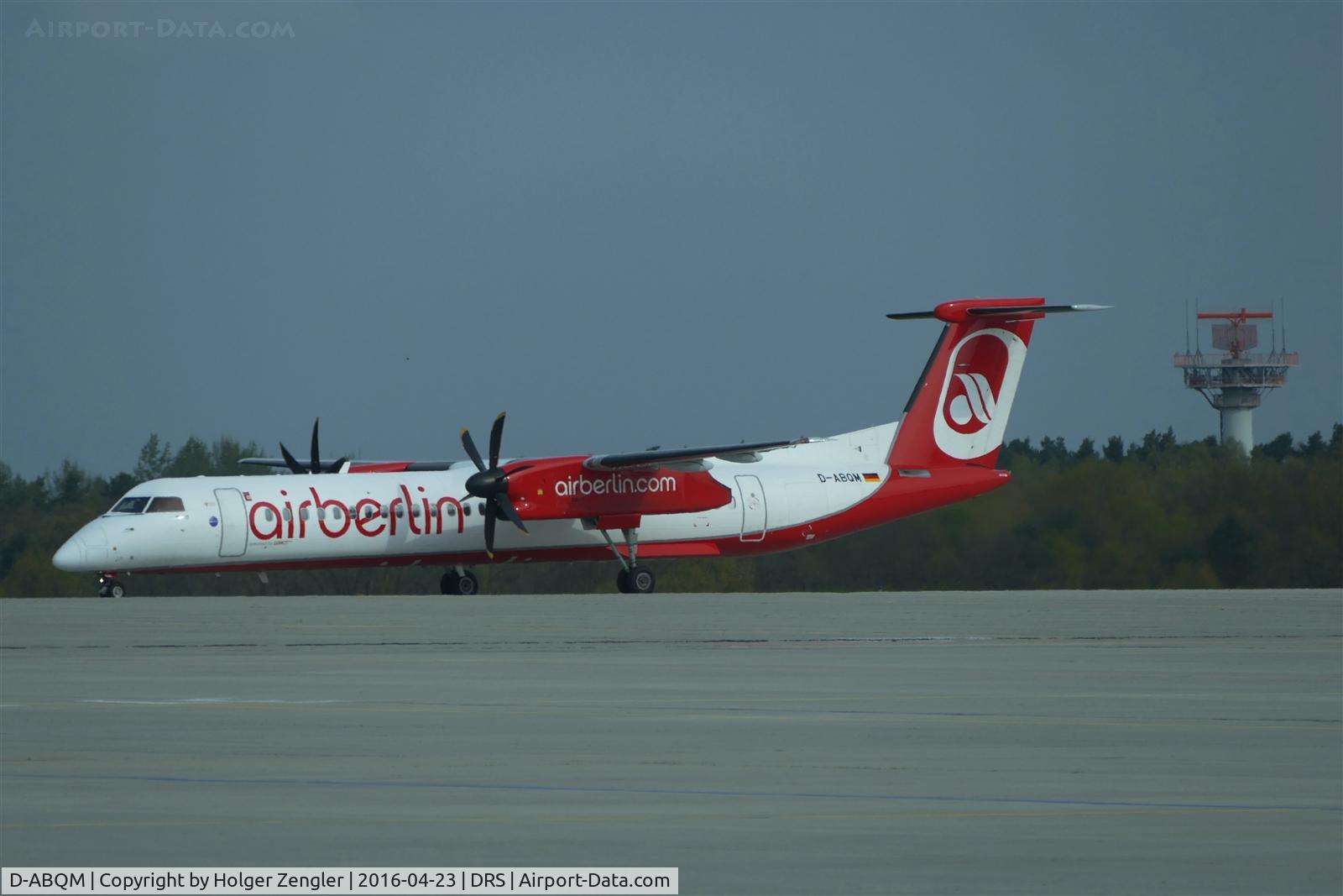 D-ABQM, 2006 De Havilland Canada DHC-8-402Q Dash 8 C/N 4119, Arrival from DUS on taxi to parking position.....