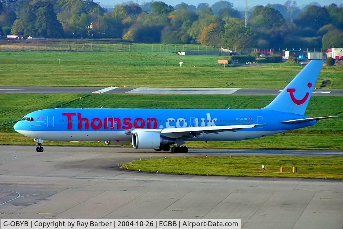 G-OBYB, 1996 Boeing 767-304/ER C/N 28040, Boeing 767-304ER [28040] (ThomsonFly) Birmingham Int'l~G 26/10/2004