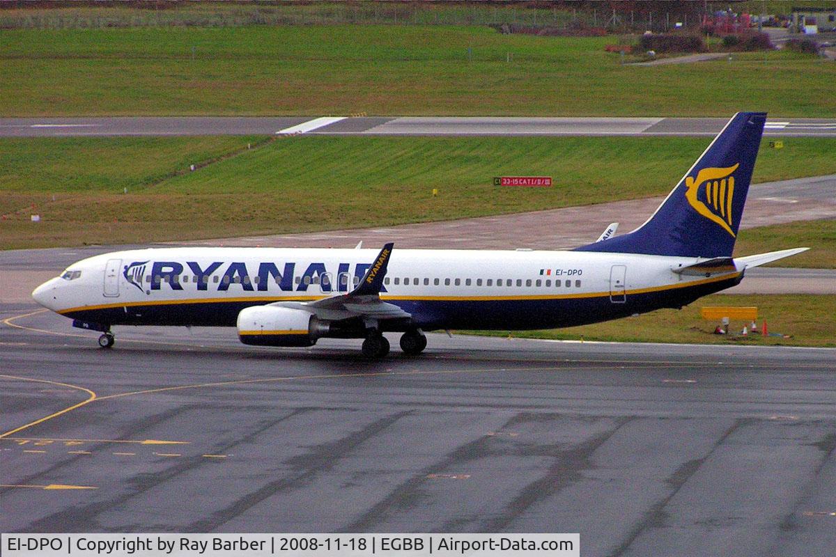 EI-DPO, 2007 Boeing 737-8AS C/N 33612, Boeing 737-8AS [33612] (Ryanair) Birmingham Int'l~G 21/10/2008