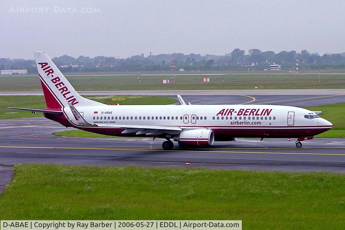 D-ABAE, 2001 Boeing 86JSF C/N 30877, Boeing 737-86J [30877] (Air Berlin) Dusseldorf~D 27/05/2006