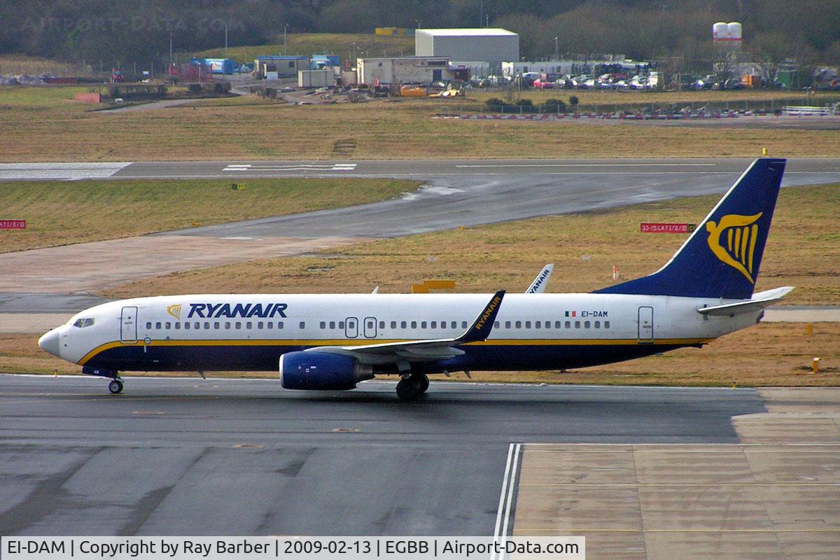 EI-DAM, 2003 Boeing 737-8AS C/N 33719, Boeing 737-8AS [33719] (Ryanair) Birmingham Int'l~G 13/02/2009